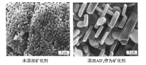 在煅烧α-氧化铝中，矿化剂是如何画龙点“晶”的(图3)